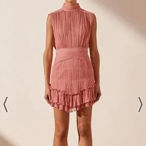 Shona Joy | Dresses | 36 Lauren Sleeveless Ruched Mini Dress Blush By Shona  Joy Au0us6 | Poshmark